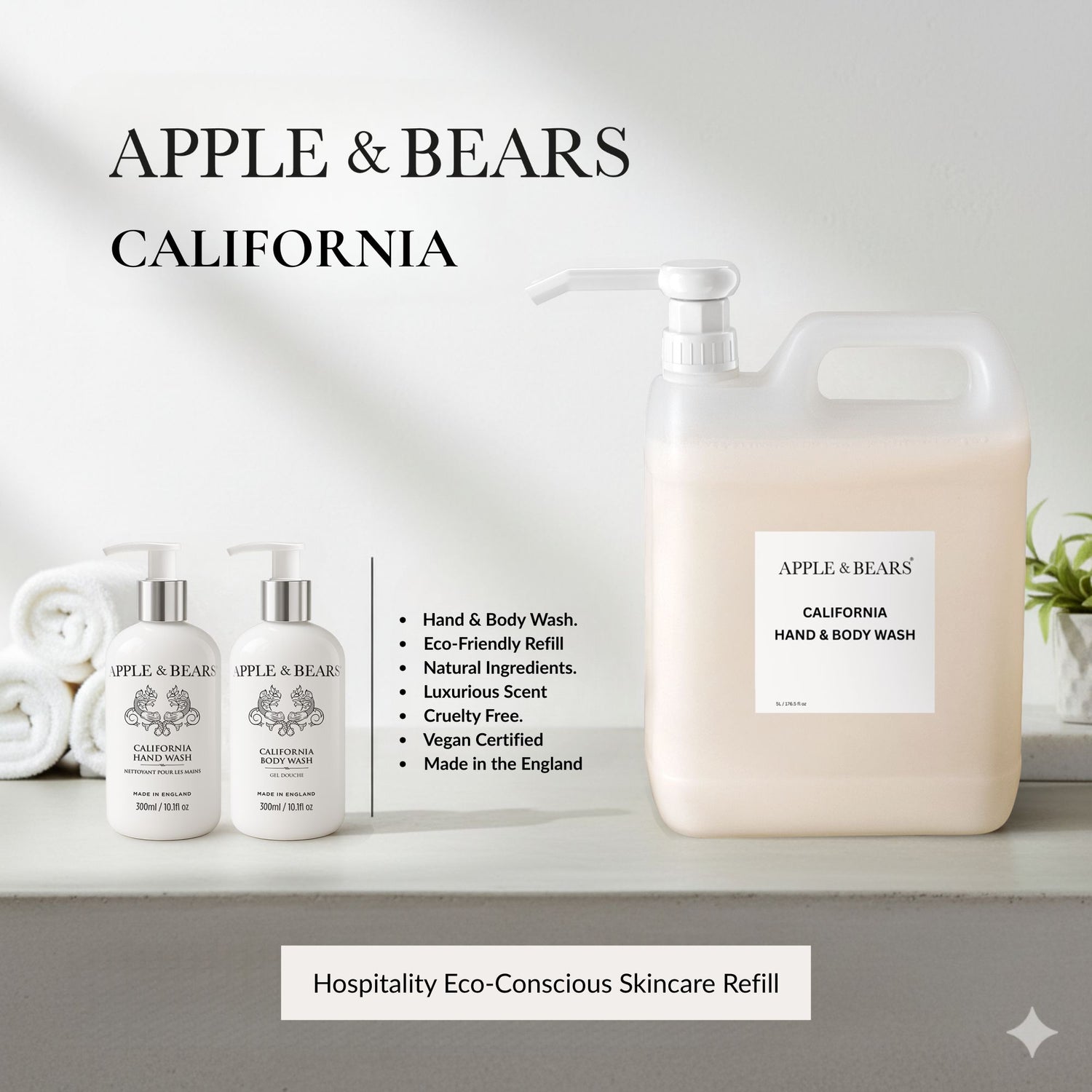 California Hand & Body Wash - Refill  5 ltr /176.5 fl oz