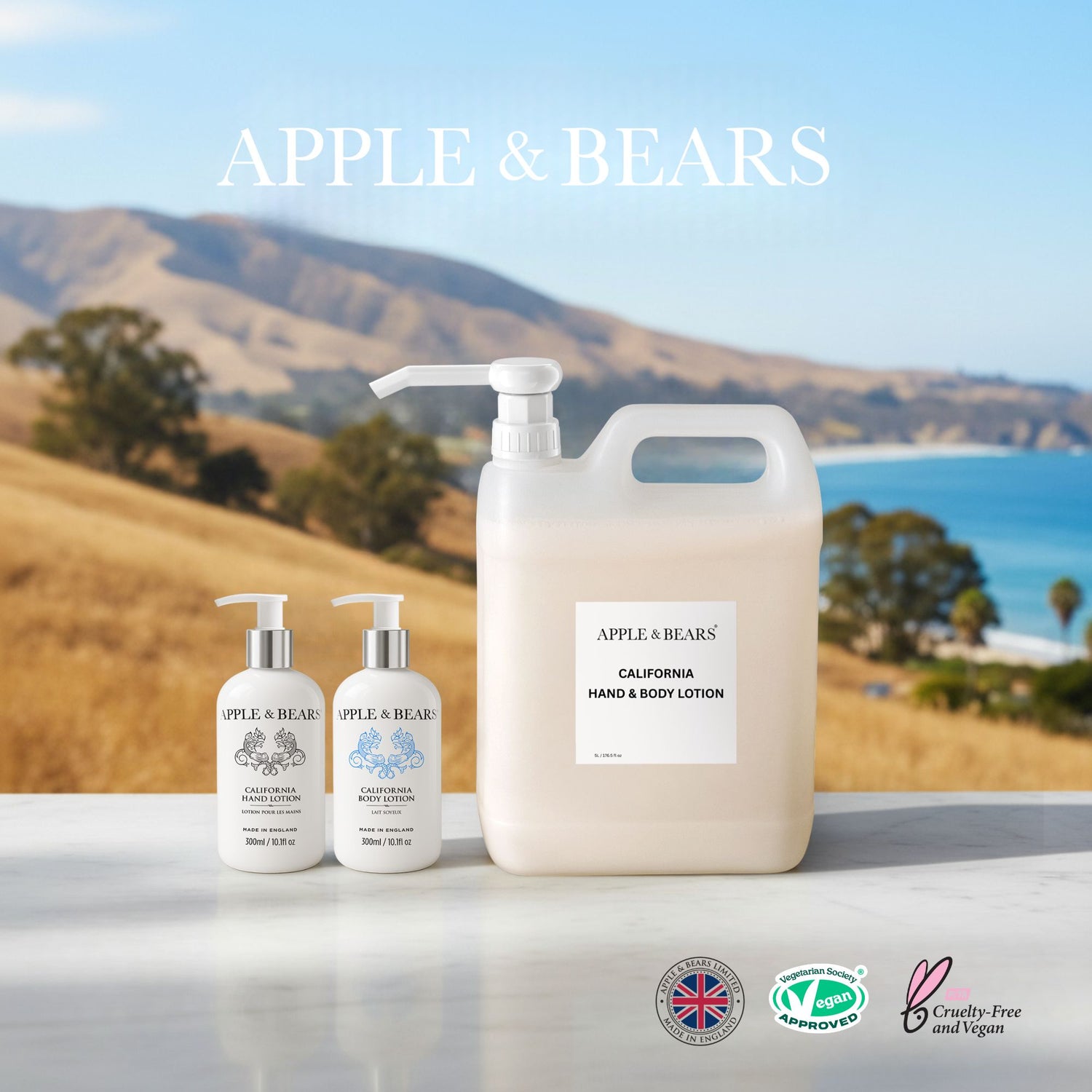 California Hand &amp; Body Lotion - Refill - 5 Litre /176.5 fl oz