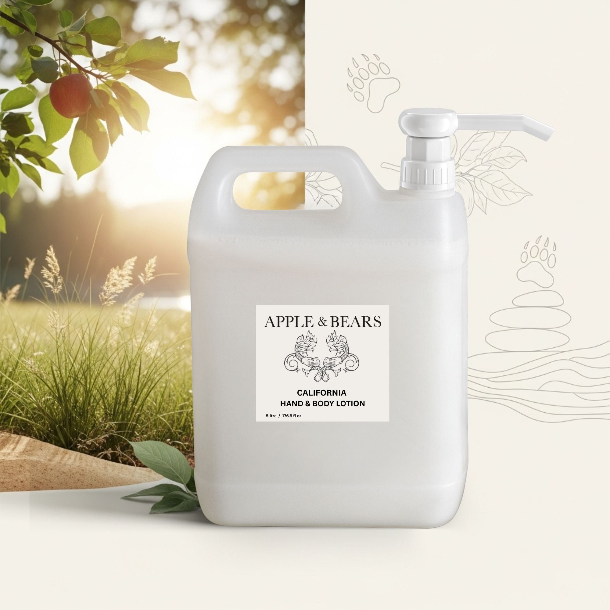 California Hand &amp; Body Lotion - Refill - 5 Litre /176.5 fl oz